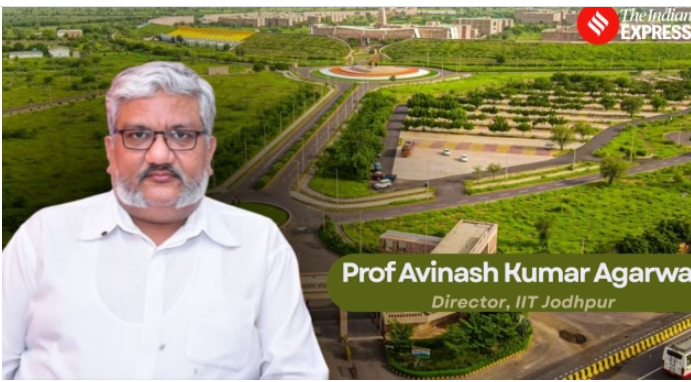 IIT Jodhpur Director Avinash Kumar Agarwal discussing regional language education in engineering.